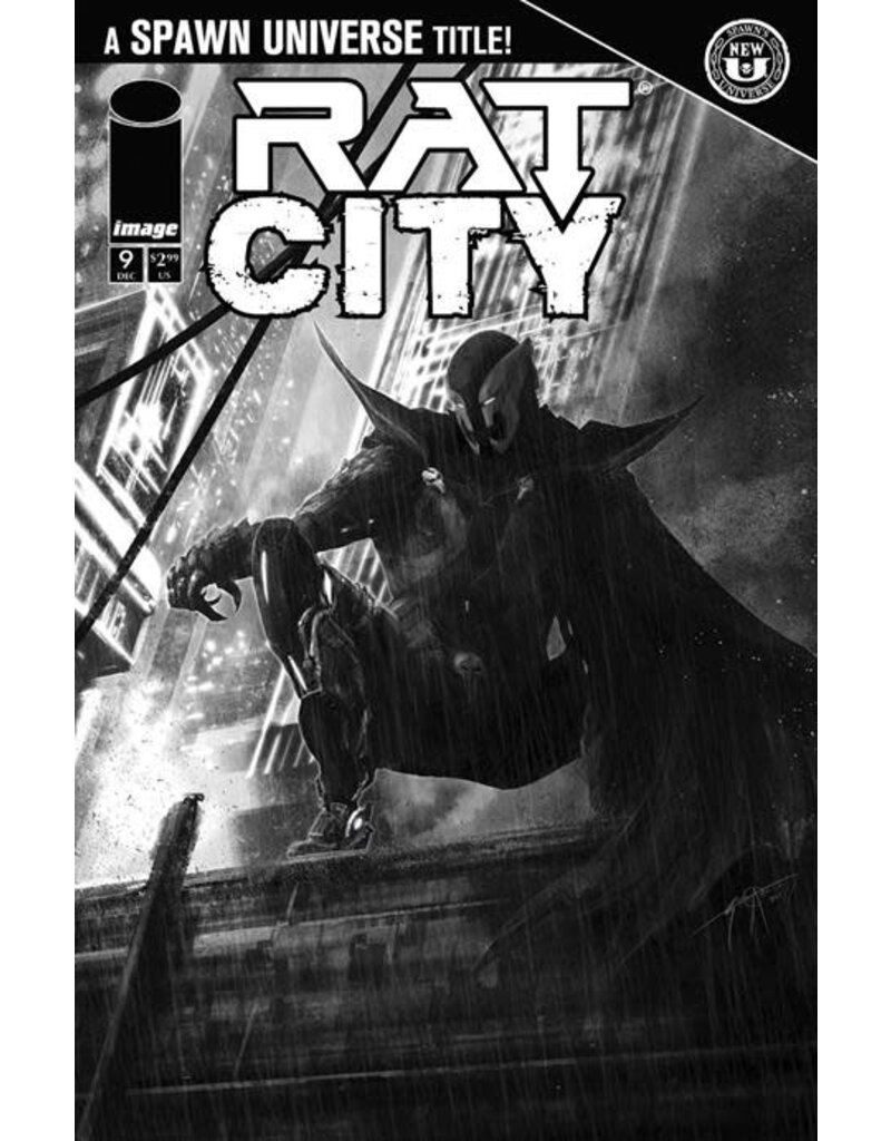 IMAGE COMICS Rat City #9  Cover C Seth Adams Black & White Variant