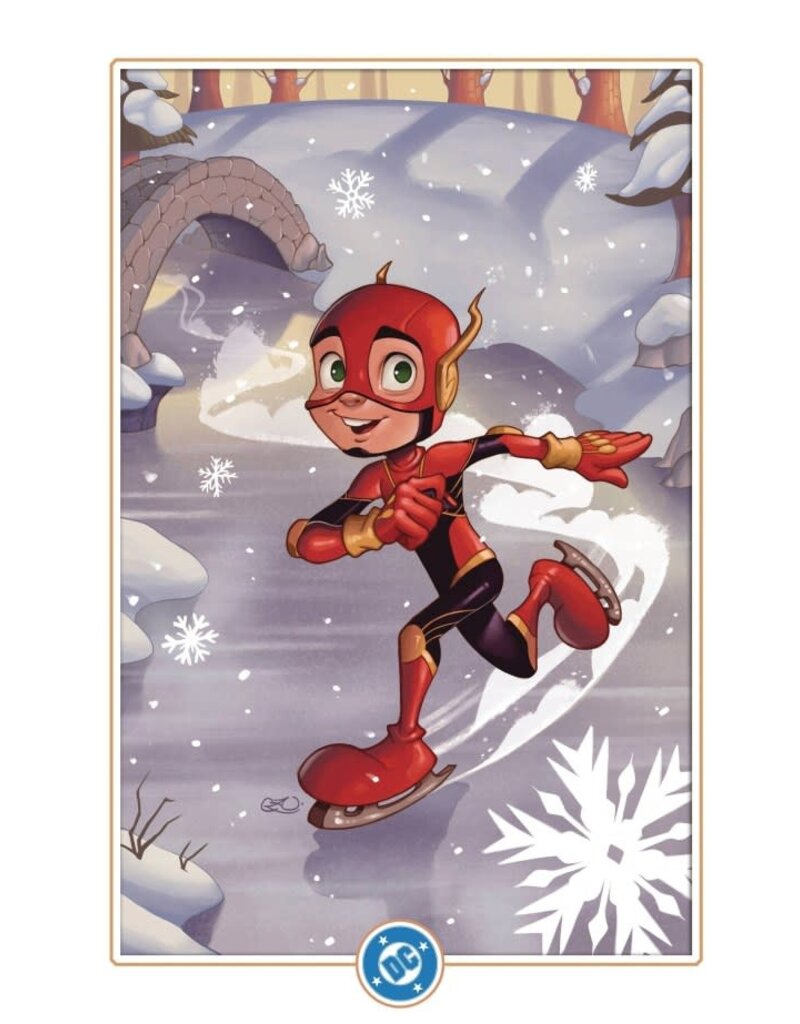 DC COMICS The Flash #16  Cover D Chrissie Zullo Uminga Winter Wonderland Card Stock Virgin Variant