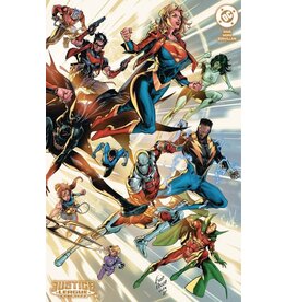 DC COMICS Justice League Unlimited #2  Cover F Fico Ossio Raised UV Wraparound Foil Card Stock Variant