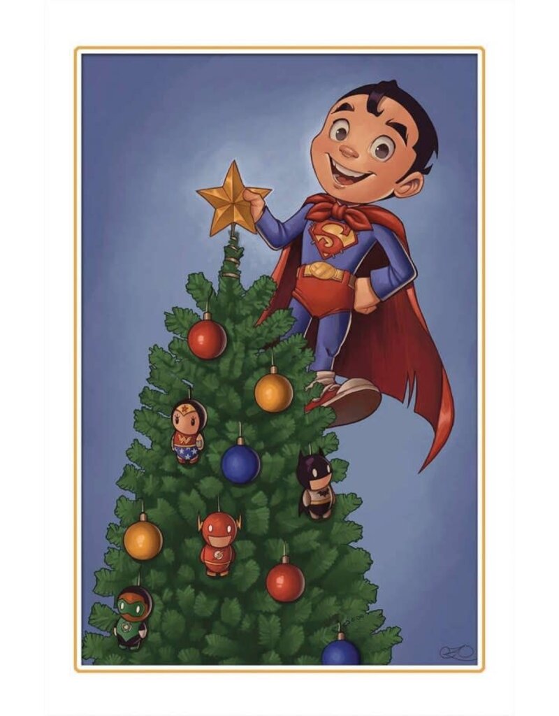 DC COMICS Superman #21  Cover E Chrissie Zullo Uminga Winter Wonderland Card Stock Virgin Variant