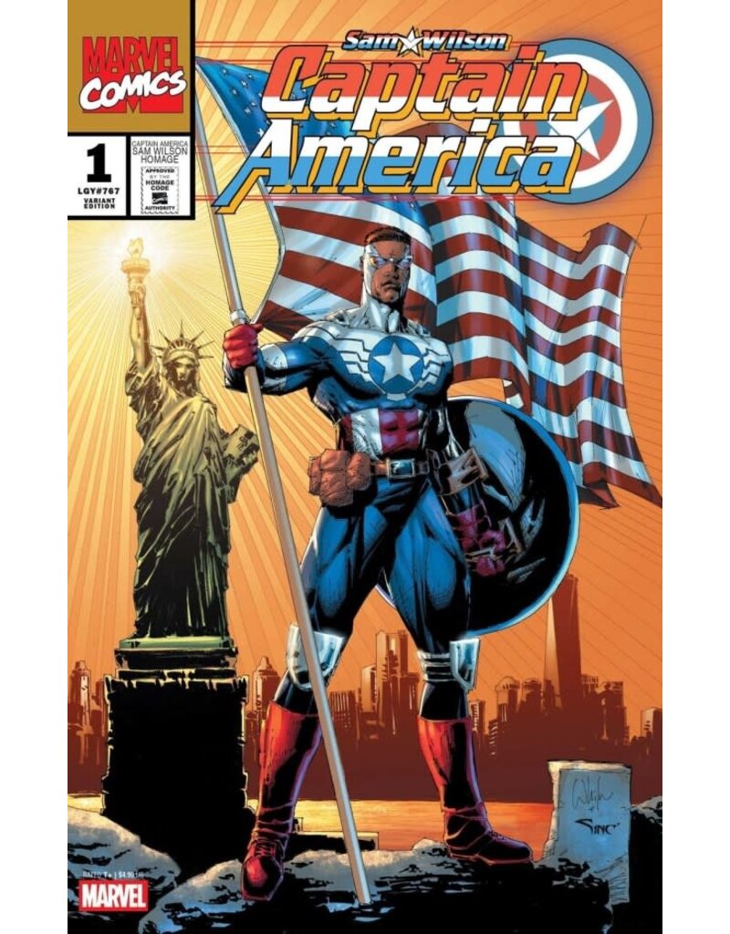 Marvel Comics Sam Wilson: Captain America #1  Whilce Portacio Captain America Sam Wilson Homage Variant