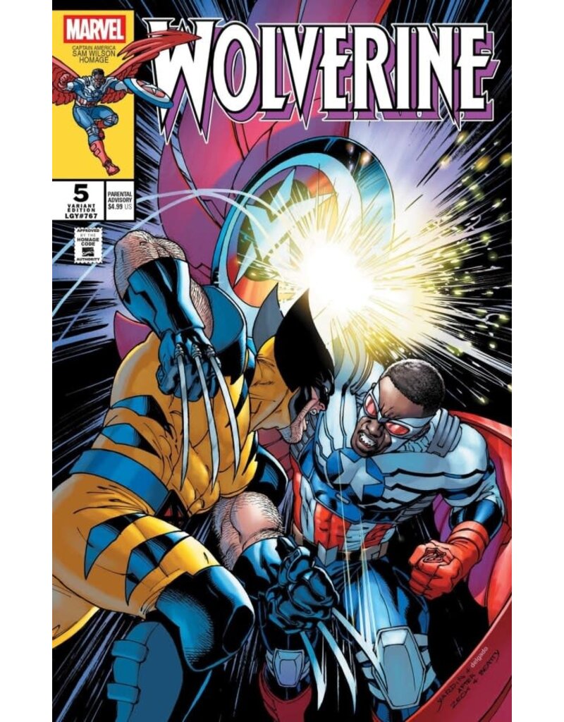 Marvel Comics Wolverine #5  David Yardin Captain America Sam Wilson Homage Variant