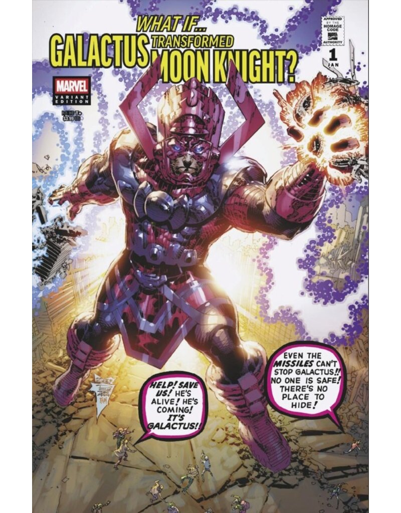 Marvel Comics What If...? Galactus Transformed Moon Knight? #1 Philip Tan Sci-Fi Homage Variant