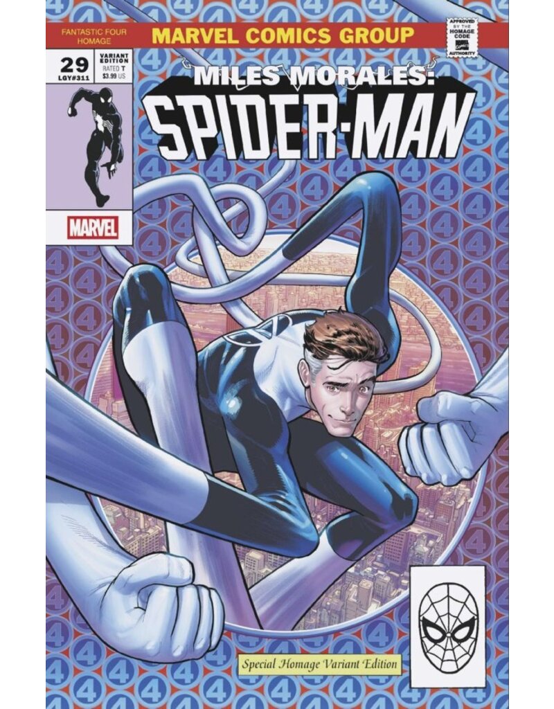 Marvel Comics Miles Morales: Spider-Man #29 Javier Garrón Fantastic Four Homage Variant