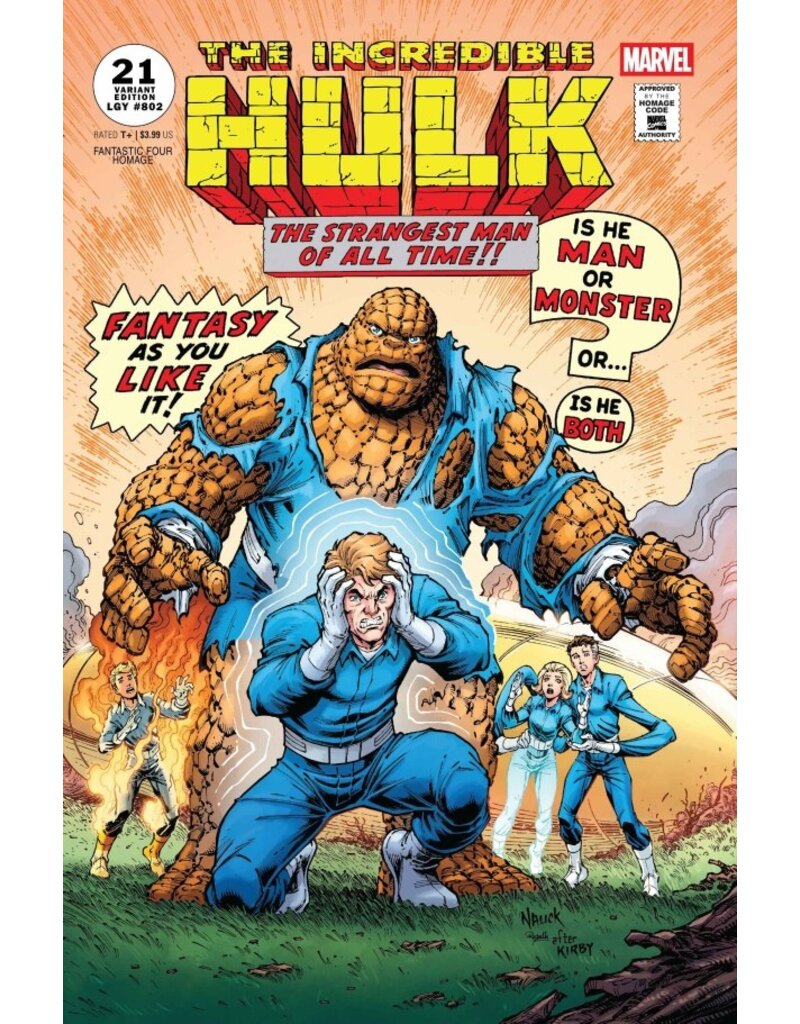 Marvel Comics The Incredible Hulk #21 Todd Nauck Fantastic Four Homage Variant