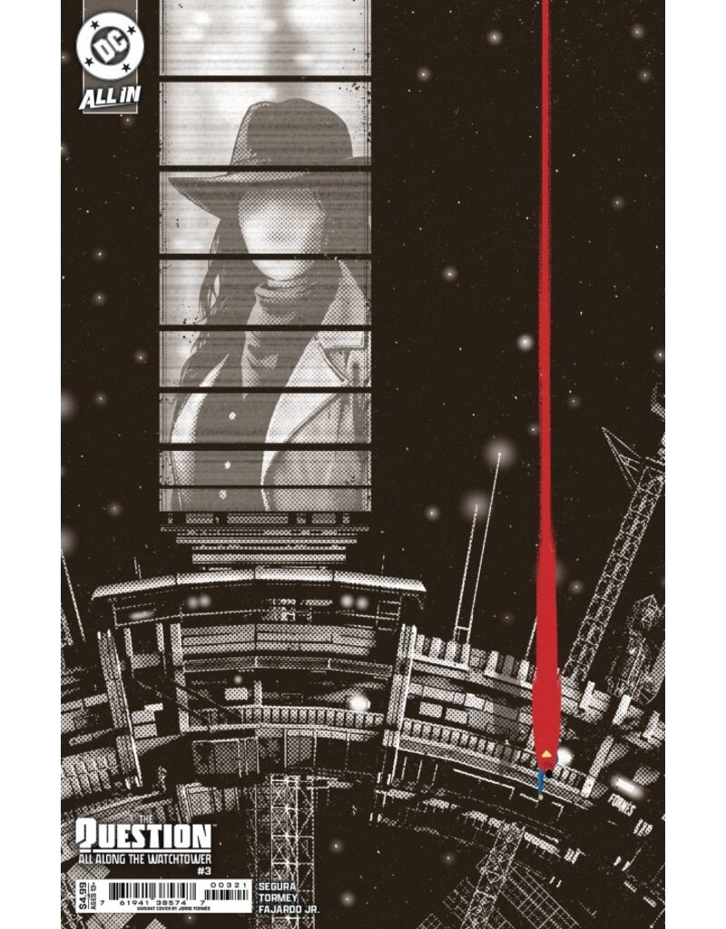 DC COMICS The Question: All Along the Watchtower #3 Cover B Jorge Fornés Card Stock Variant