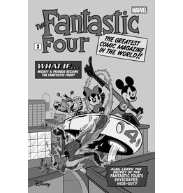 Marvel Comics Fantastic Four #28 1:100 Francesco D'Ippolito Black & White Disney What If? Variant