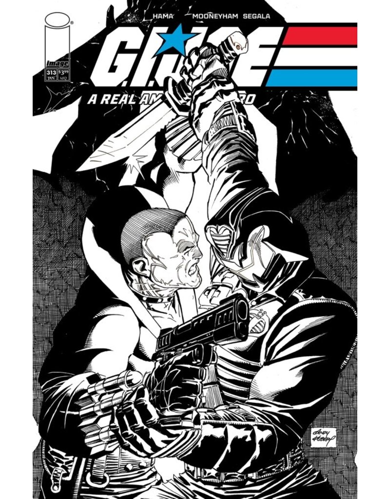 IMAGE COMICS G.I. Joe: A Real American Hero #313 Cover B Andy Kubert Black & White Variant