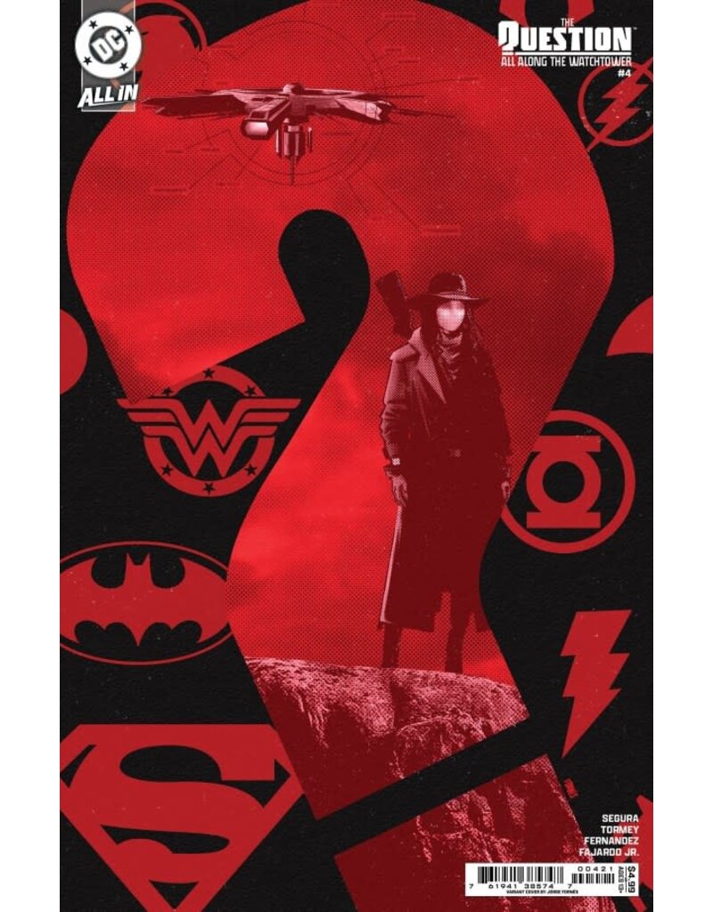 DC COMICS The Question: All Along the Watchtower #4 Cover B Jorge Fornés Variant