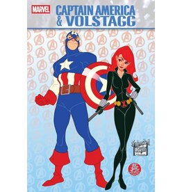 Marvel Comics Captain America & Volstagg #1 Mark Brooks Animated-Style Variant
