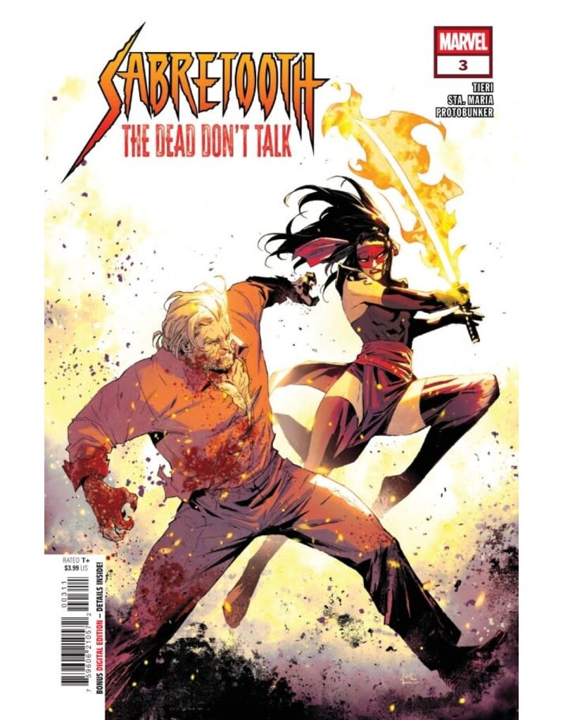Marvel Comics Sabretooth: The Dead Don't Talk #3