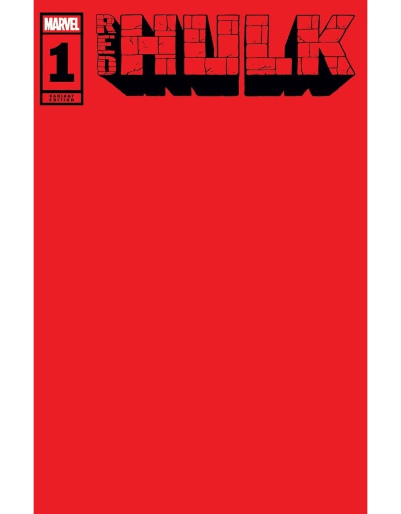 Marvel Comics Red Hulk #1 Blank Variant