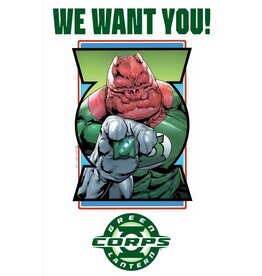 DC COMICS Green Lantern Corps #2 Cover E Fernando Pasarin Recruitment Poster Acetate Virgin Variant