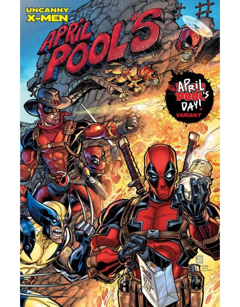 Marvel Comics Uncanny X-Men #12 Chad Hardin April Pool's Day Wraparound Variant