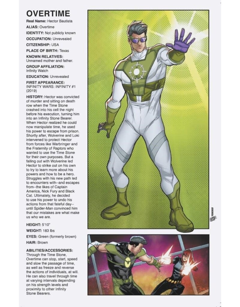 Marvel Comics The Infinity Watch #3 David Baldeón Handbook Virgin Variant