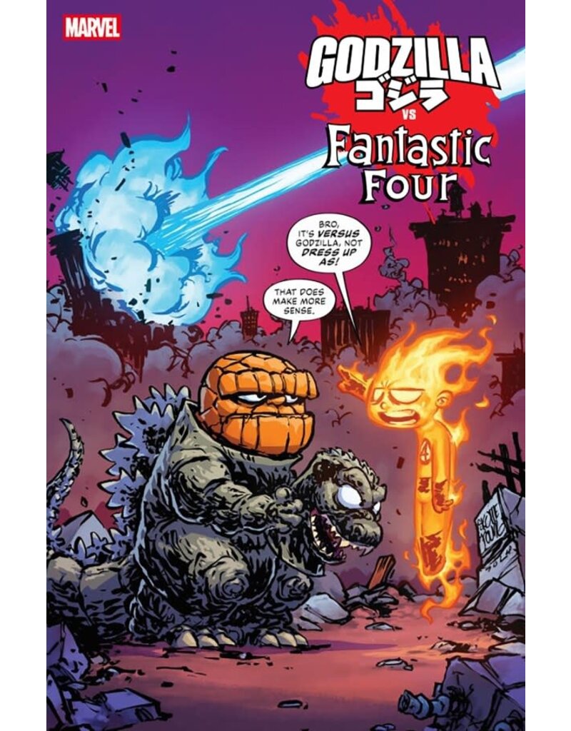 Marvel Comics Godzilla vs. Fantastic Four #1 Skottie Young Variant