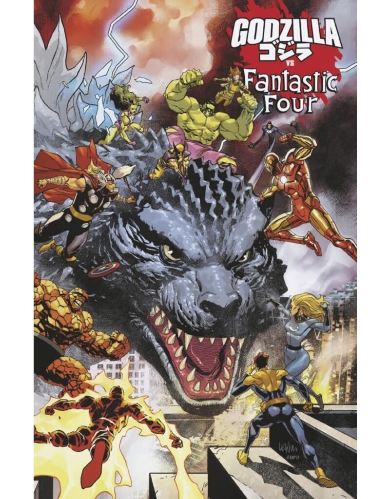 Marvel Comics Godzilla vs. Fantastic Four #1 Leinil Francis Yu Wraparound Variant