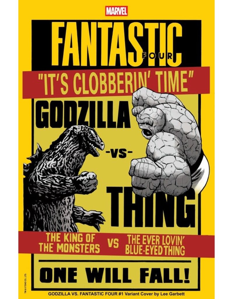 Marvel Comics Godzilla vs. Fantastic Four #1 Lee Garbett Versus Variant