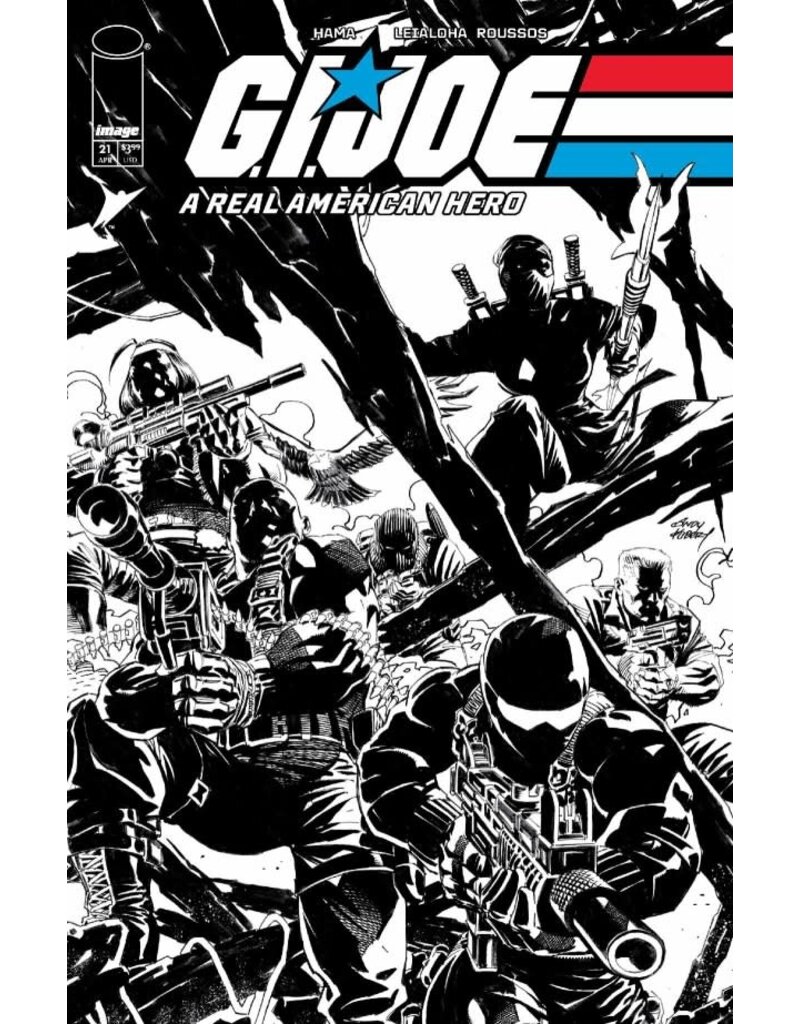 IMAGE COMICS G.I. Joe: A Real American Hero – Silent Missions Edition #21 Cover C 1:10 Andy Kubert Black & White Variant