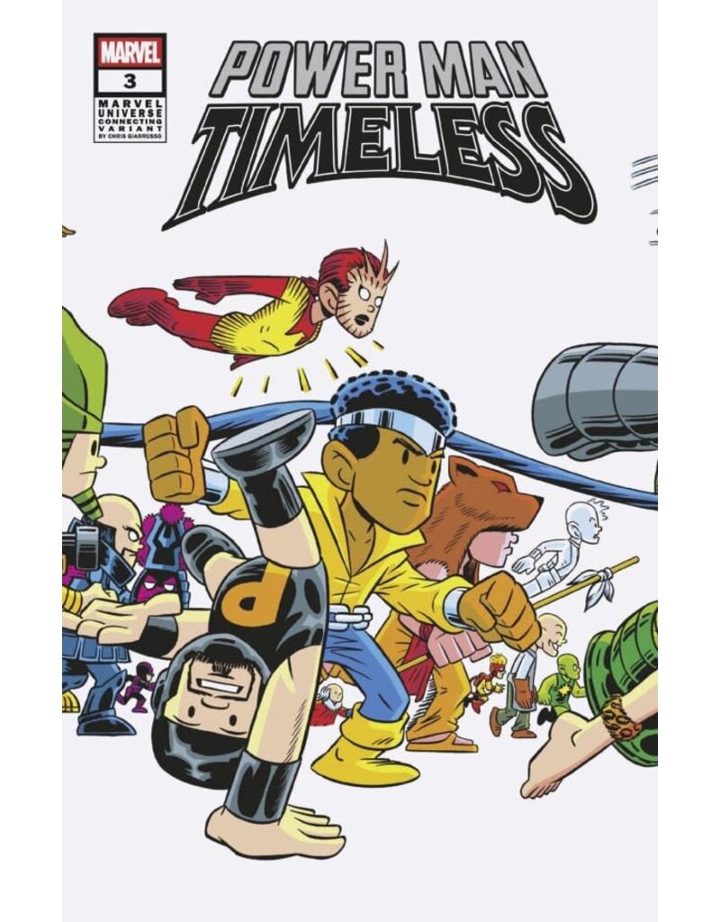 Marvel Comics Power Man: Timeless #3 Chris Giarrusso Marvel Universe Wraparound Connecting Variant