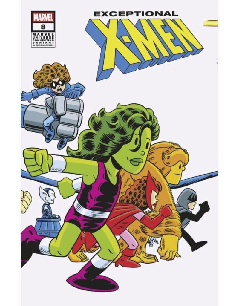 Marvel Comics Exceptional X-Men #8 Chris Giarrusso Marvel Universe Wraparound Connecting Variant