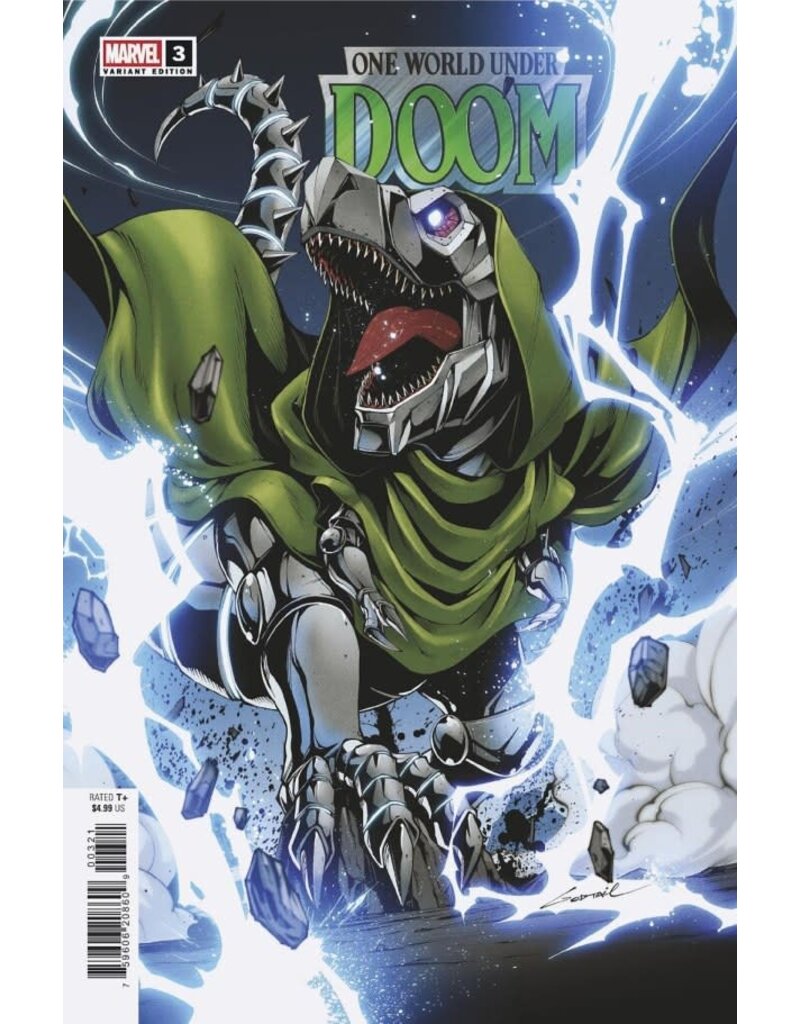 Marvel Comics One World Under Doom #3 Godtail Doomasaur Variant