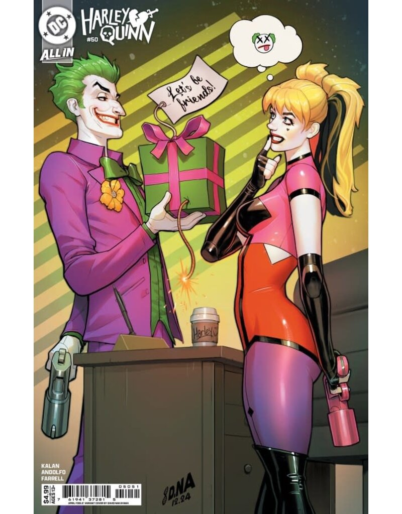 DC COMICS Harley Quinn #50 Cover D David Nakayama April Fools Variant