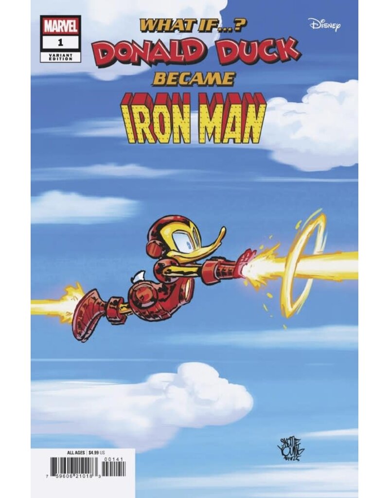 Marvel Comics Marvel & Disney: What If...? Donald Duck Became Iron Man #1  Skottie Young Variant