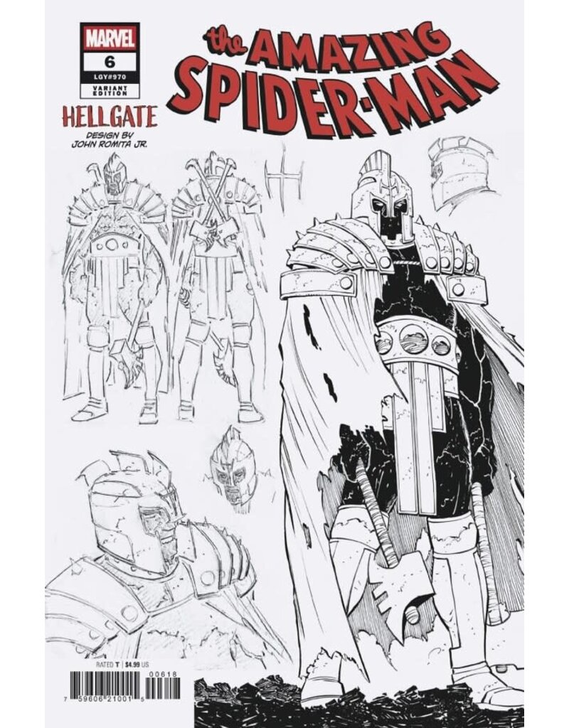 Marvel Comics The Amazing Spider-Man #6  1:10 John Romita Jr. Design Variant