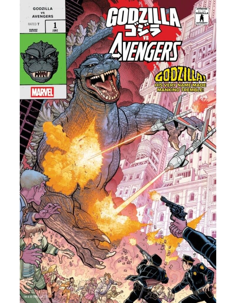 Marvel Comics Godzilla vs. Avengers #1  Nick Bradshaw Monster Homage Variant