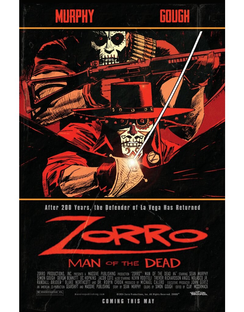 massive publishing Zorro: Man of the Dead #4 Cover C Movie Homage cover
