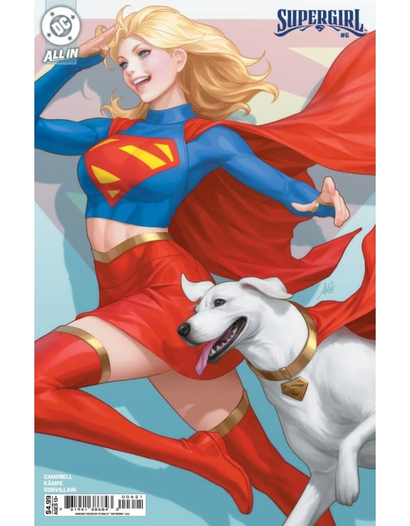DC COMICS Supergirl #6 B Stanley Artgerm Lau Card Stoc