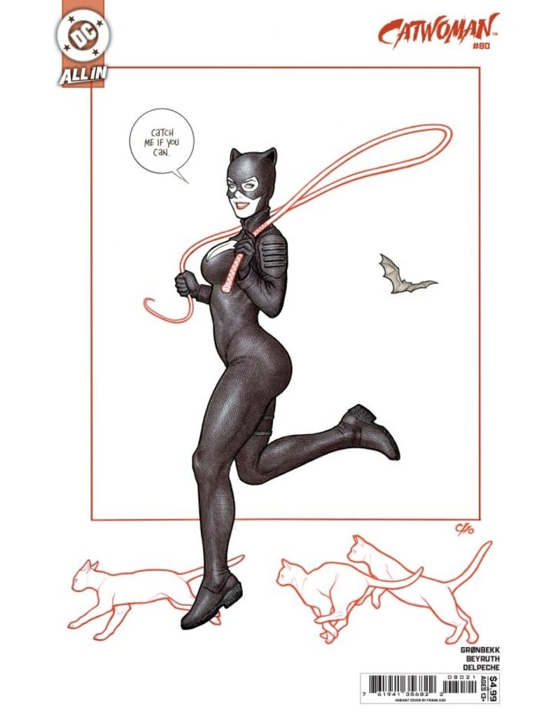 DC COMICS Catwoman #80 B Frank Cho Card Stock Var