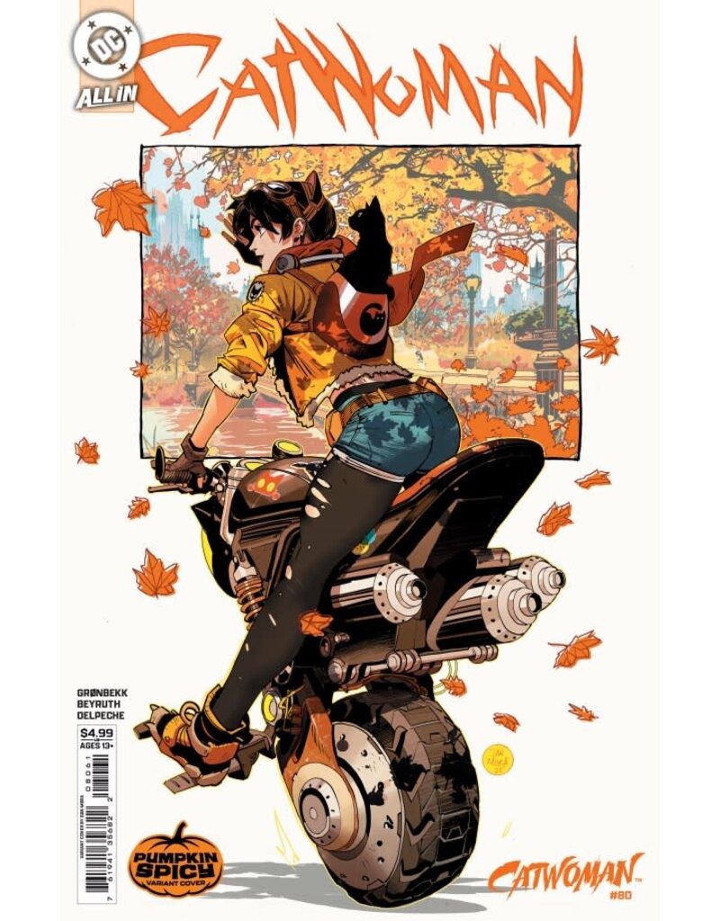 DC COMICS Catwoman #80 E Dan Mora Pumpkin Spicy Card Stock Variant