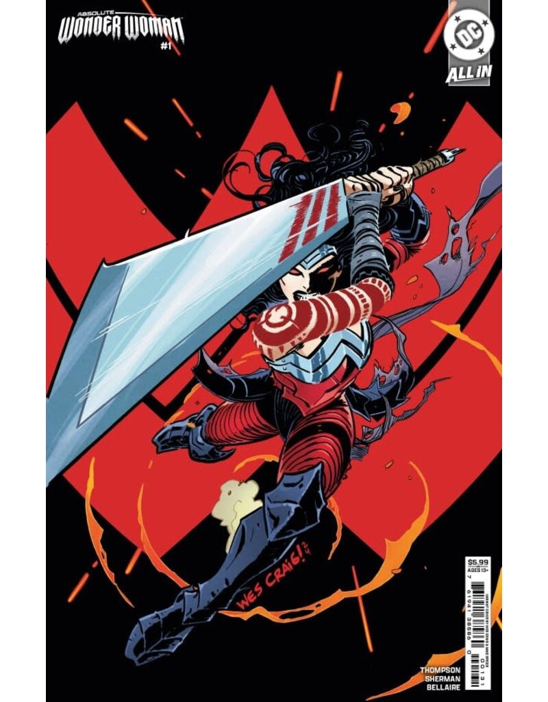 DC COMICS Absolute Wonder Woman #1 Cover B Wes Craig Card Stock Variant