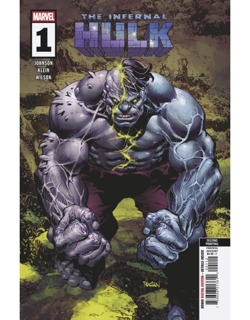 Marvel Comics Infernal Hulk #1 Dan Panosian 2Nd Printing