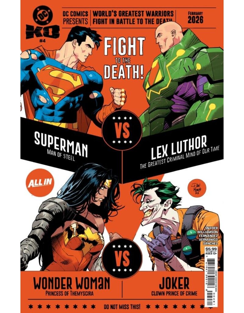 DC COMICS Dc K.O. #4 G Dan Mora Bracket Card Stock Var