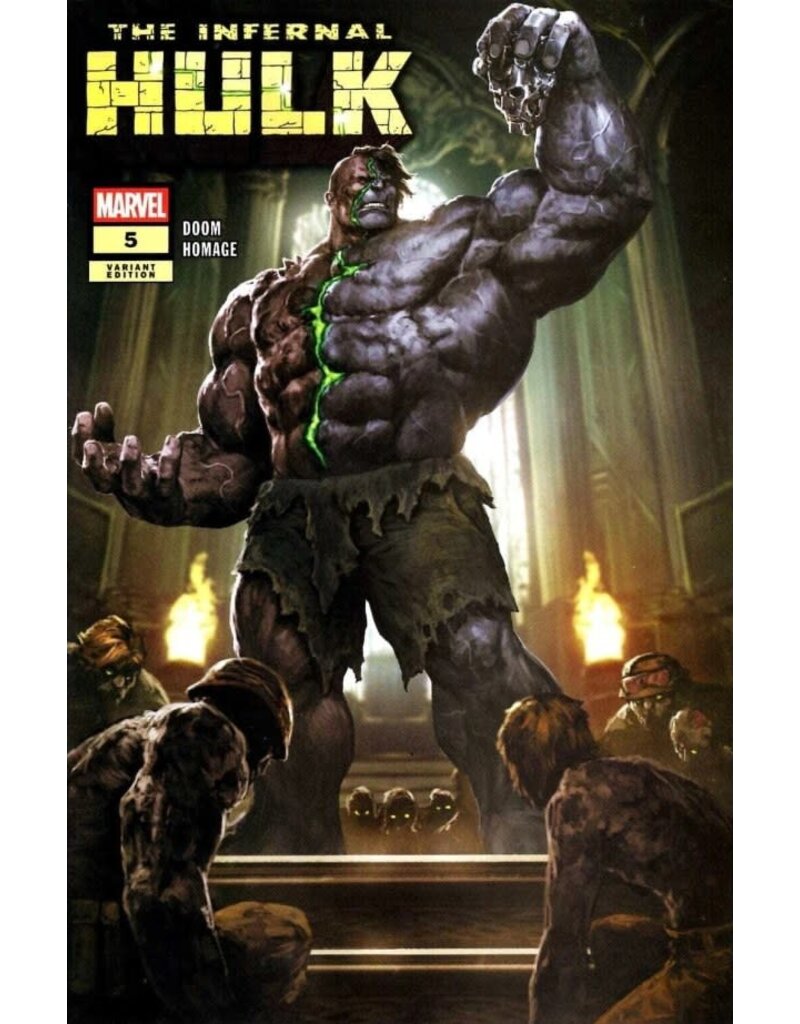 Marvel Comics The Infernal Hulk #5 Skan Srisuwan Doom Homage Variant
