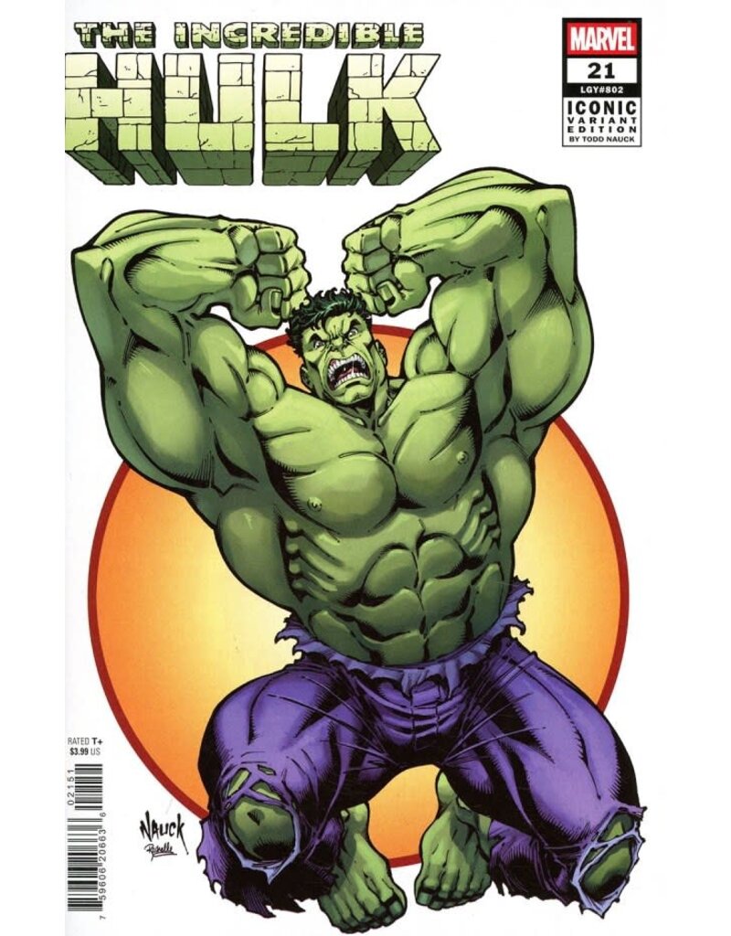 Marvel Comics The Incredible Hulk #21 Todd Nauck Iconic Variant