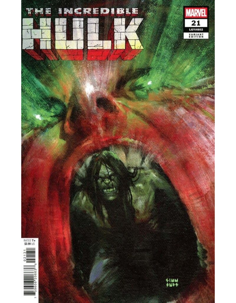 Marvel Comics The Incredible Hulk #21 Martin Simmonds Variant