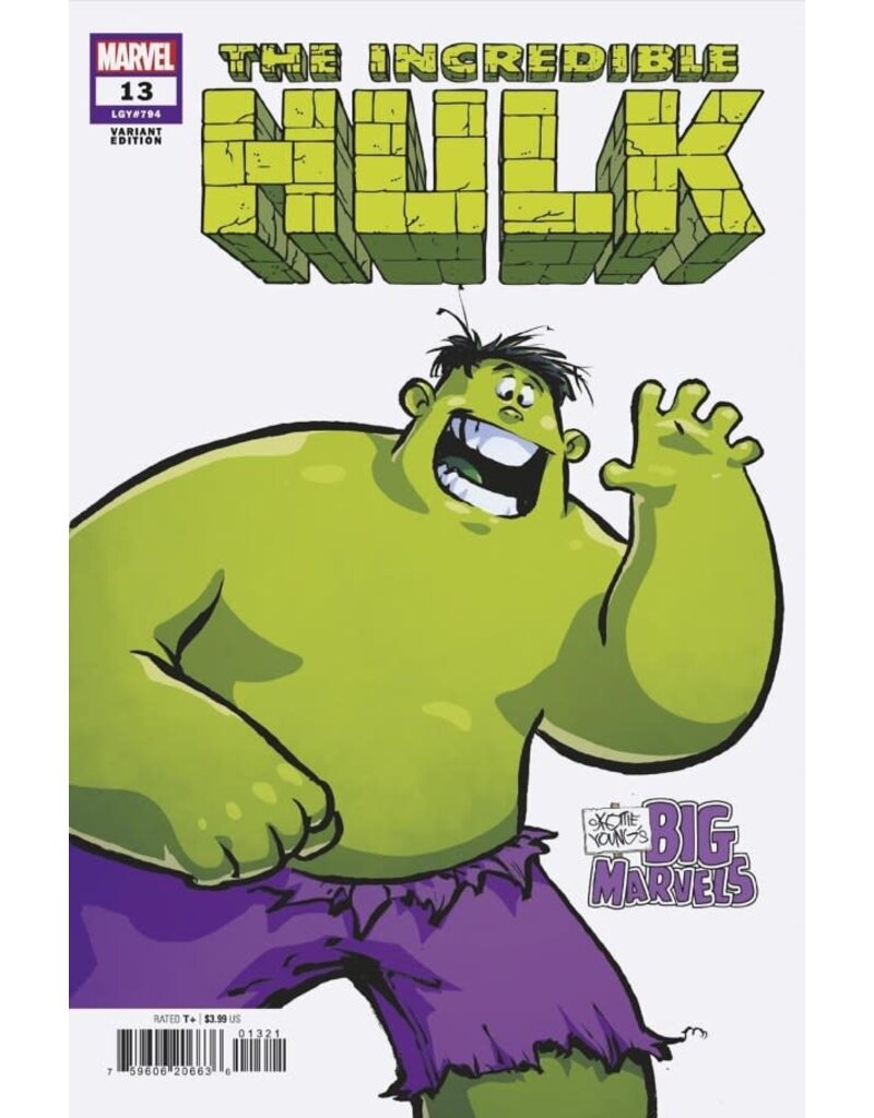 MARVEL PRH The Incredible Hulk #13 Skottie Young's Big Marvels Variant