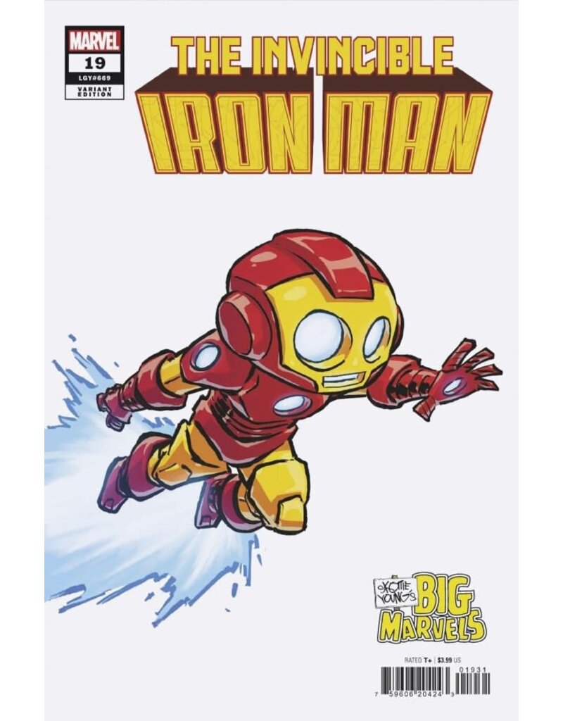 MARVEL PRH The Invincible Iron Man #19 Skottie Young's Big Marvels Variant