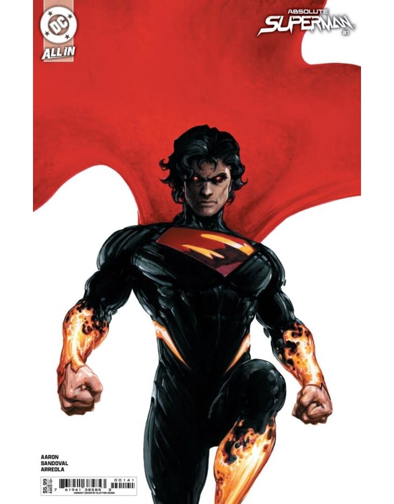 DC COMICS Absolute Superman #1 Cover D Clayton Crain Card Stock Variant