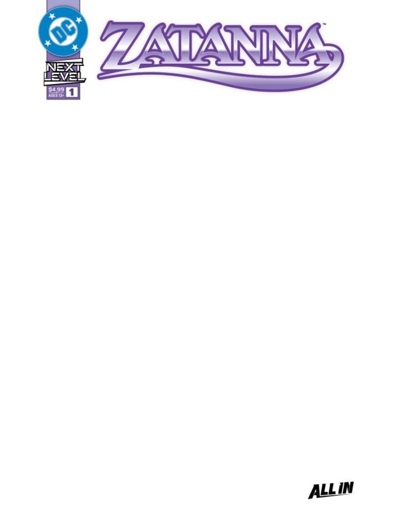 DC COMICS Zatanna (2026) #1 Cover F Blank Variant