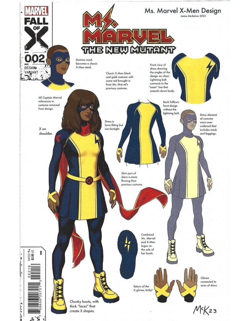 Marvel Comics Ms. Marvel: The New Mutant #2 1:10 McKelvie Design Variant