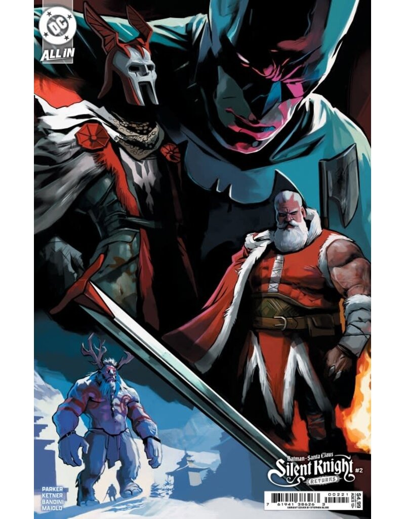 DC COMICS Batman / Santa Claus: Silent Knight Returns #2  Cover B Stephen Bliss Card Stock Variant