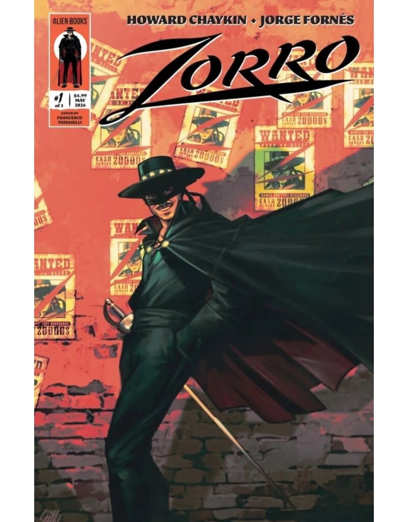 Alien Books Zorro #1 Cover B Francesco Tomaselli Variant