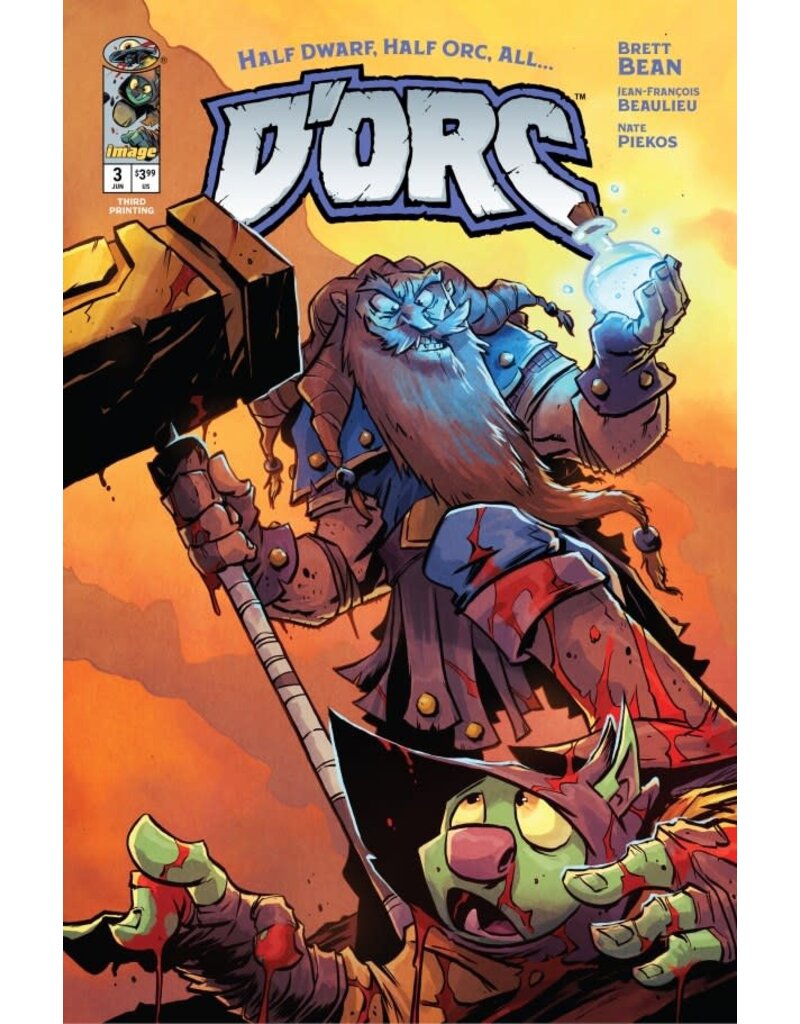 IMAGE COMICS D'Orc #3 3rd Printing Brett Bean