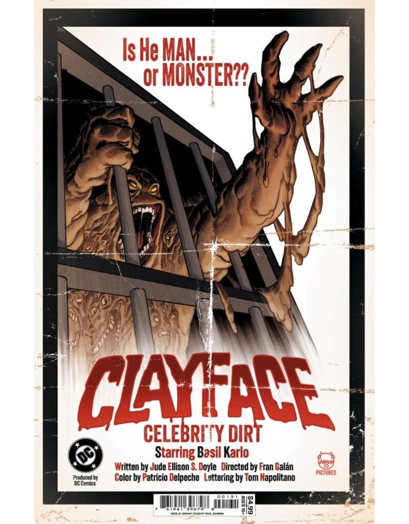 DC COMICS Clayface: Celebrity Dirt #1 Cover C Dave Johnson Variant