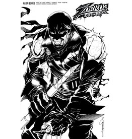 Alien Books Zorro's Legacy #2 Cover D Aaron Lopresti Black & White Variant